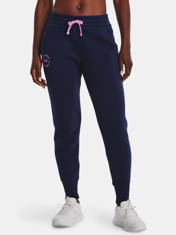 Under Armour Sweatpants Rival Fleece Crest Joggers-NVY - Nők