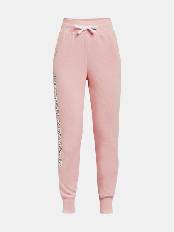 Under Armour Sweatpants Rival Fleece Joggers-PNK - Girls