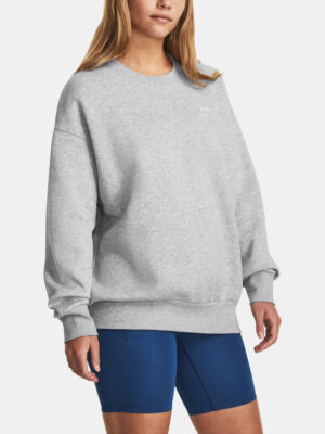 Under Armour Sweatshirt Essential Flc OS Crew-GRY - Women's Under Armour Sweatshirt Essential Flc OS Crew-GRY - Women's