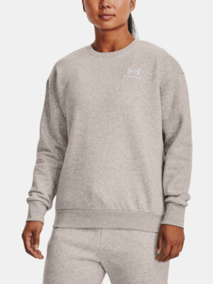 Under Armour Sweatshirt Essential Fleece Crew-GRY - Women Under Armour Sweatshirt Essential Fleece Crew-GRY - Women
