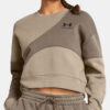 Under Armour Sweatshirt Essential Fleece Crop Crew-BRN - Women