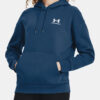 Under Armour Sweatshirt Essential Fleece Hoodie-BLU - Women