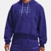 Under Armour Sweatshirt Essential Script Hoodie-BLU - Women