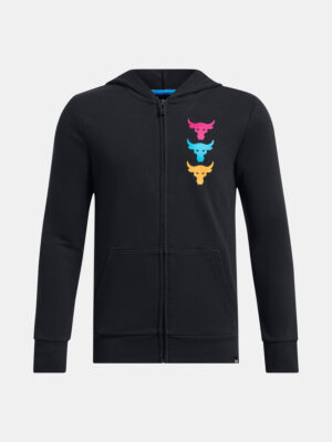 Under Armour Sweatshirt Pjt Rck Boys LS FZ HD Q2-BLK - Boys