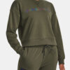 Under Armour Sweatshirt Pjt Rck HW Leg Day Crew-GRN - Women's