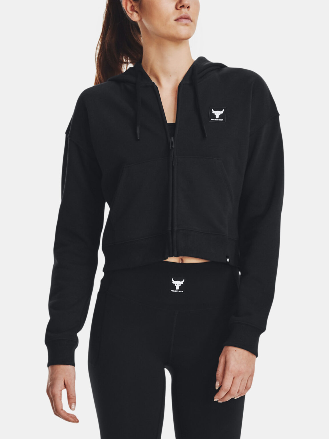 Under Armour Sweatshirt Pjt Rck HW Terry FZ-BLK - Women's