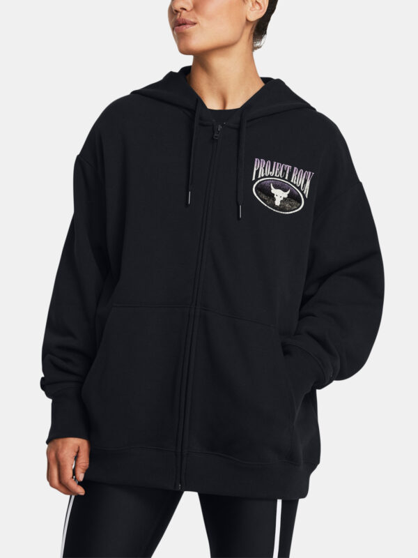 Under Armour Sweatshirt Pjt Rck HW Terry FZ OS Q1-BLK - Women's