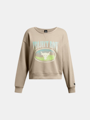 Under Armour Sweatshirt Pjt Rck HW Terry LS Q1-BRN - Women's Under Armour Sweatshirt Pjt Rck HW Terry LS Q1-BRN - Women's