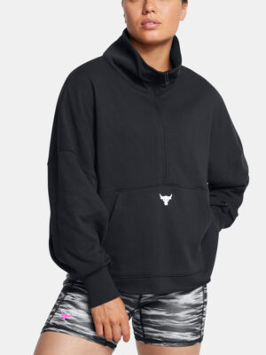 Under Armour Sweatshirt Pjt Rck Half Zip Pullover-BLK - Women's Under Armour Sweatshirt Pjt Rck Half Zip Pullover-BLK - Women's