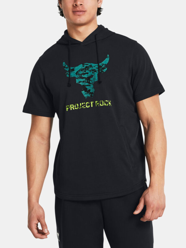 Under Armour Sweatshirt Pjt Rck Payoff SS Terry Hdy-BLK - Men's