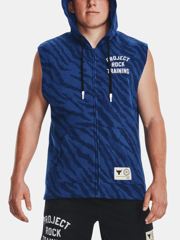Under Armour Sweatshirt Pjt Rck Rival Pt SL FZ TG-BLU - Men's