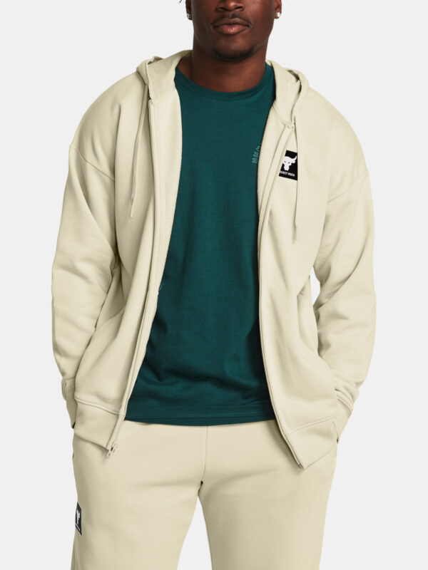 Under Armour Sweatshirt Pjt Rock Hwt Terry FZ-BRN - Men's