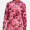 Under Armour Sweatshirt Rival Terry Print Hoodie-PNK - Women