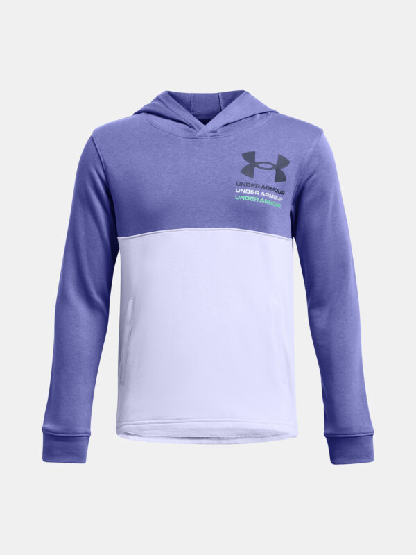 Under Armour Sweatshirt UA Boys Rival Terry Hoodie - PPL - Boys