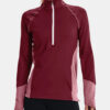 Under Armour Sweatshirt UA ColdGear 1/2 Zip-RED - Women