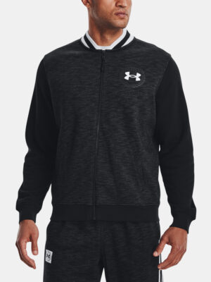 Under Armour Sweatshirt UA Essential Heritage Flc FZ-BLK - Mens