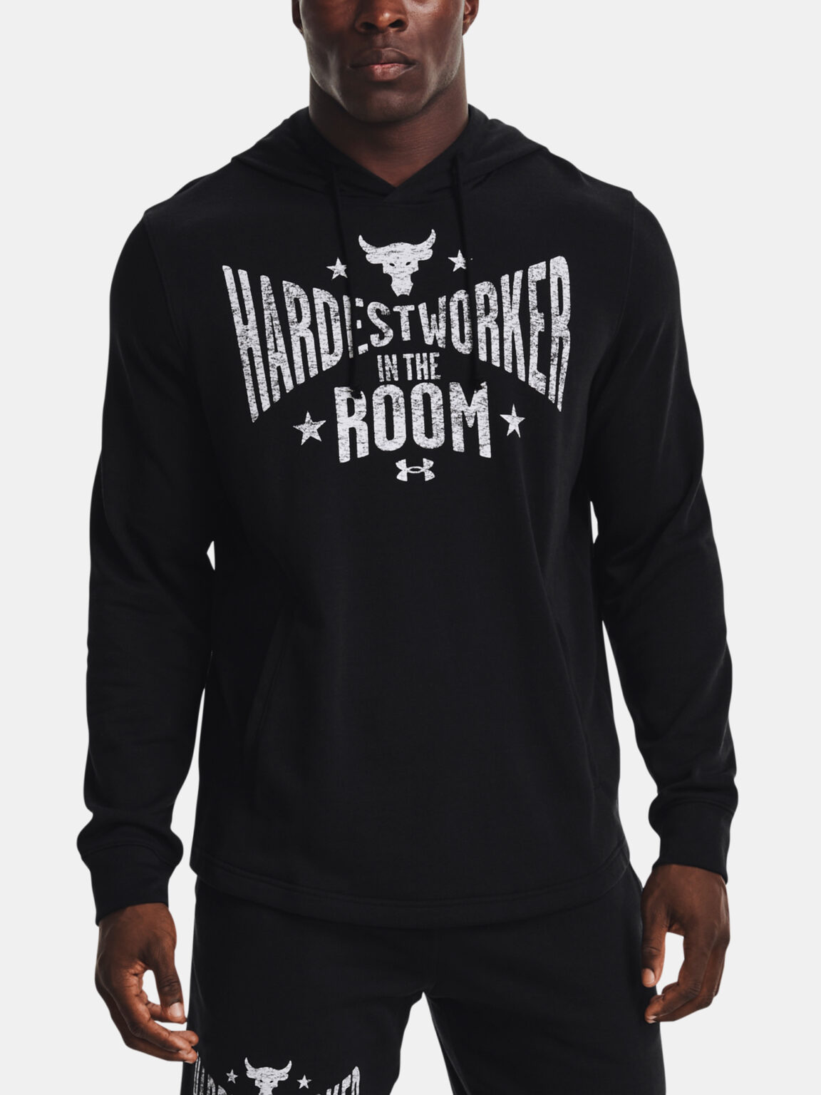 Under Armour Sweatshirt UA Pjt Rock Terry Hoodie-BLK - Men's