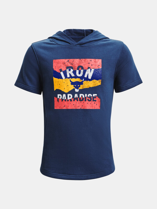 Under Armour Sweatshirt UA Project Rock Terry SS HDY-BLU - Boys