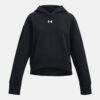 Under Armour Sweatshirt UA Rival Fleece Crop Hoodie - BLK - girls
