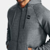 Under Armour Sweatshirt UA Rival Fleece FZ Hoodie-GRY - Mens