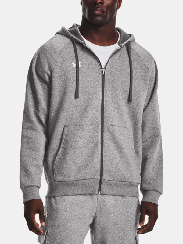 Under Armour Sweatshirt UA Rival Fleece FZ Hoodie-GRY - Mens