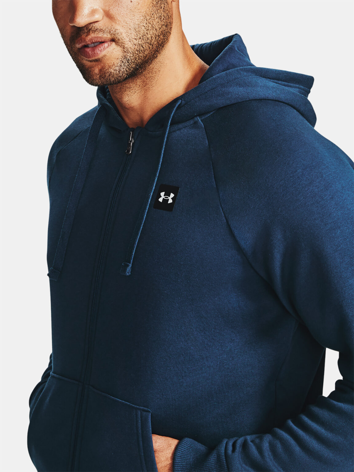 Under Armour Sweatshirt UA Rival Fleece FZ Hoodie-NVY - Men's