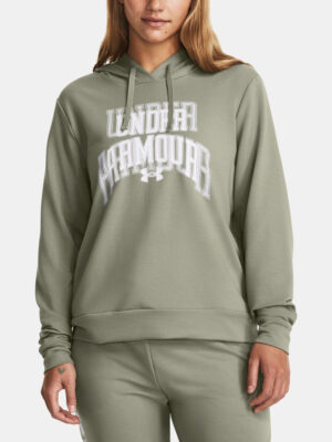 Under Armour Sweatshirt UA Rival Terry Graphic Hdy-GRN - Women Under Armour Sweatshirt UA Rival Terry Graphic Hdy-GRN - Women