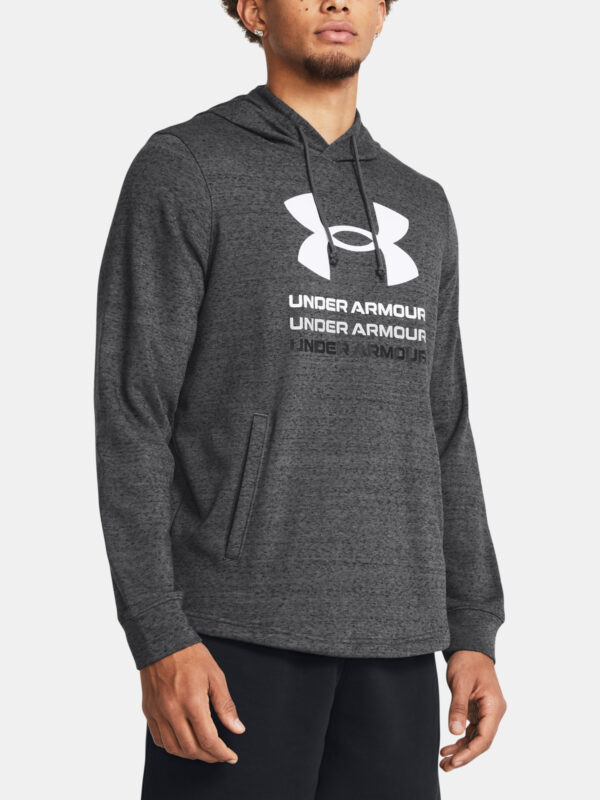 Under Armour Sweatshirt UA Rival Terry Graphic Hood-GRY - Men's