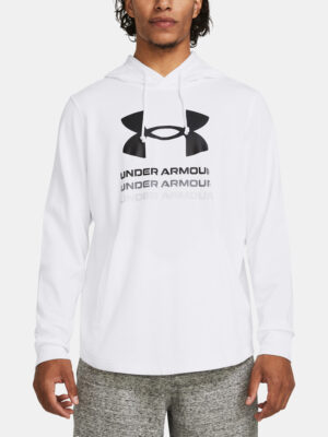 Under Armour Sweatshirt UA Rival Terry Graphic Hood-WHT - Men