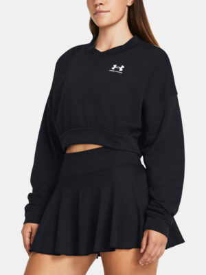 Under Armour Sweatshirt UA Rival Terry OS Crop Crw-BLK - Women