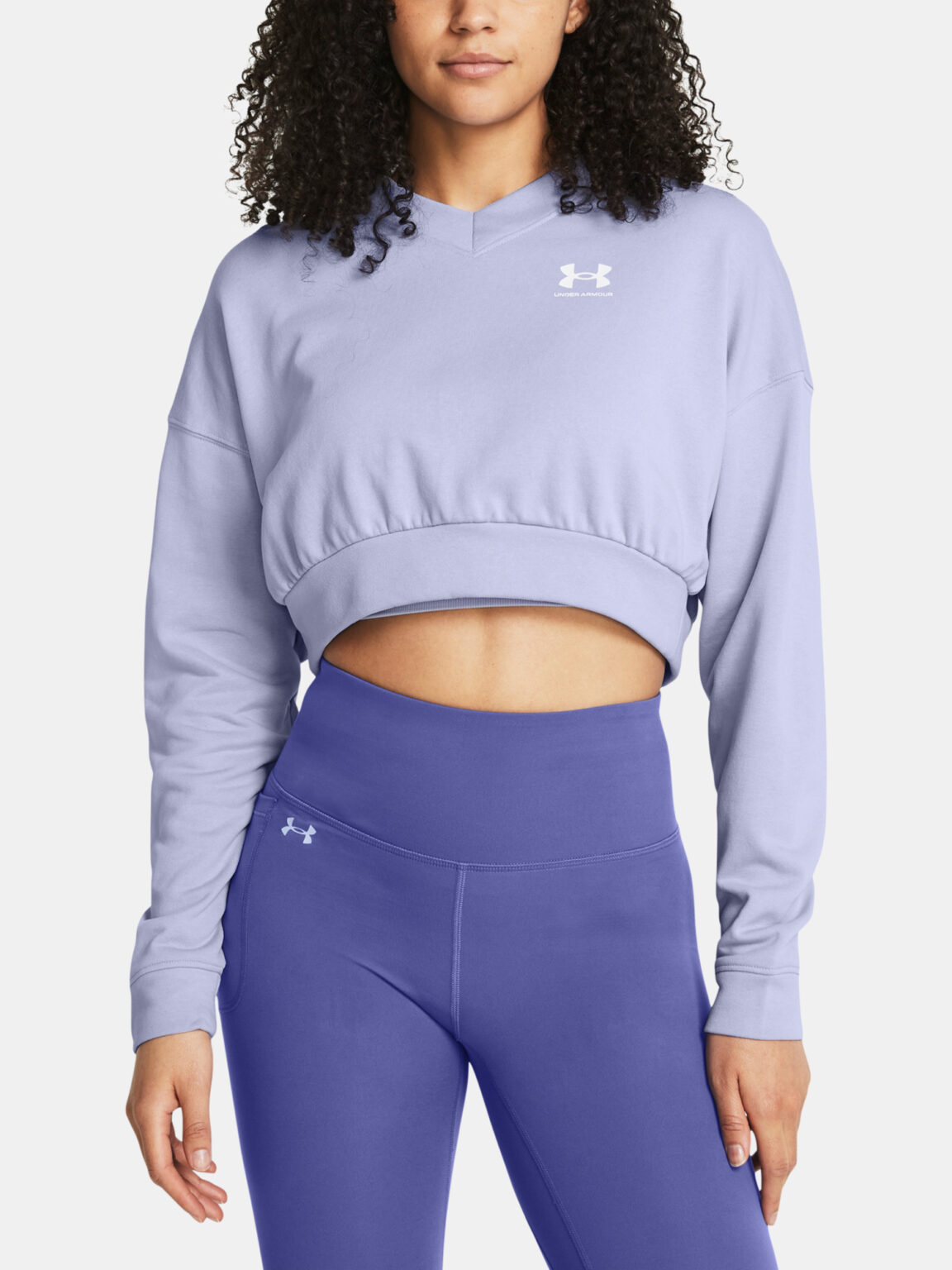 Under Armour Sweatshirt UA Rival Terry OS Crop Crw-PPL - Women