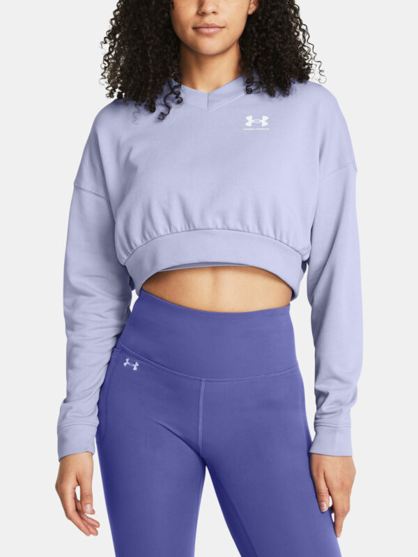 Under Armour Sweatshirt UA Rival Terry OS Crop Crw-PPL - Women