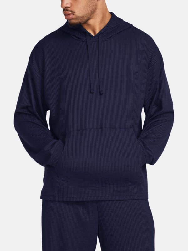 Under Armour Sweatshirt UA Rival Waffle Hoodie-BLU - Men