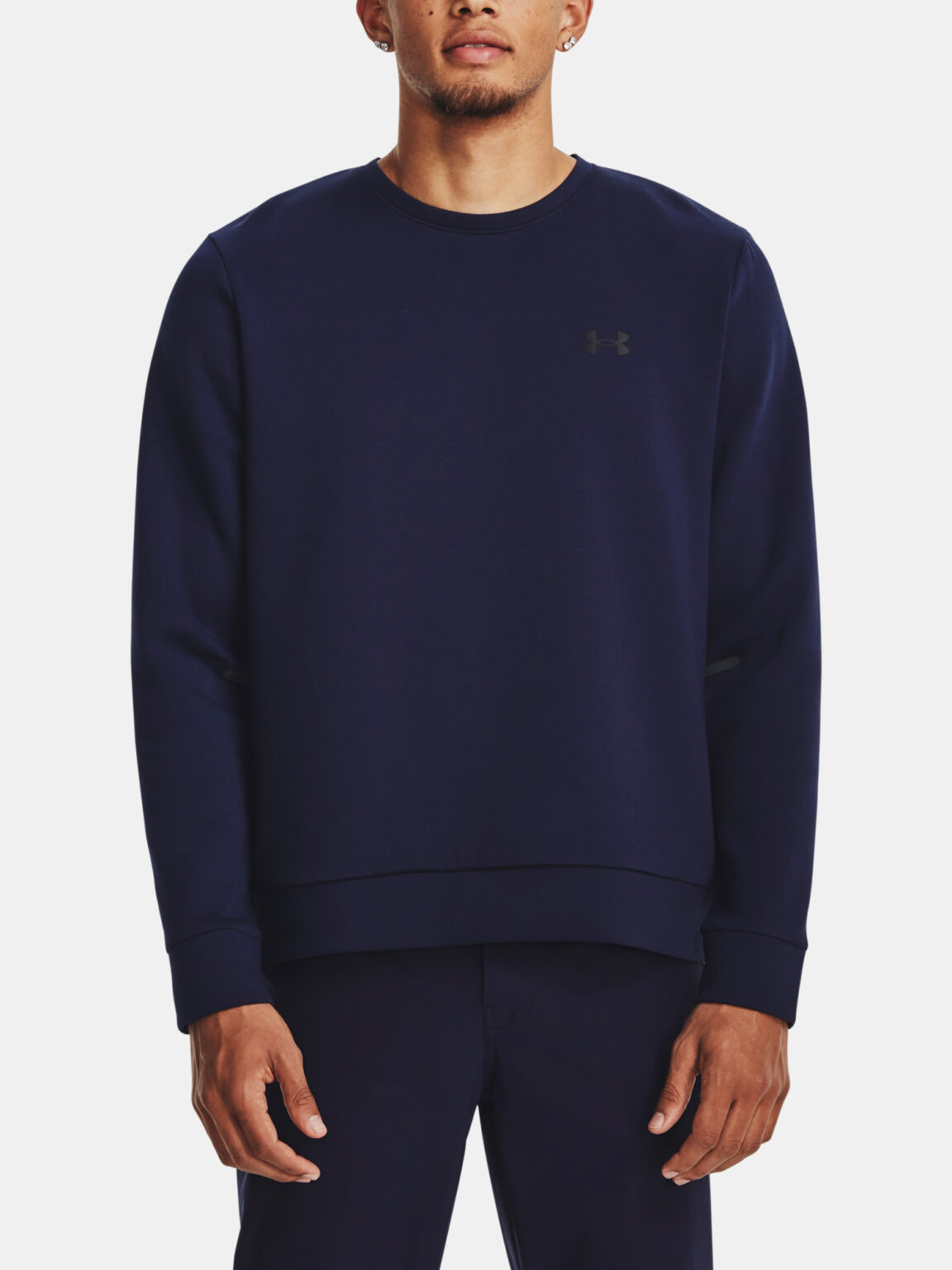 Under Armour Sweatshirt UA Unstoppable Flc Crew-BLU - Mens