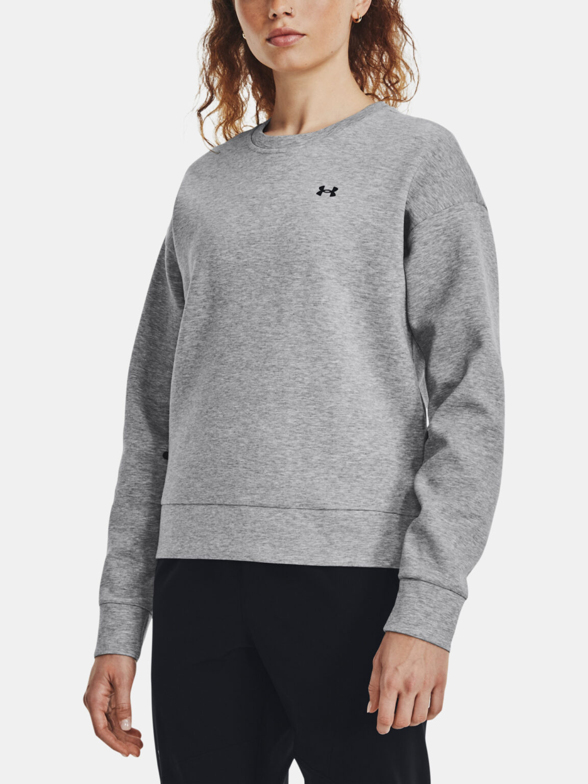 Under Armour Sweatshirt Unstoppable Flc Crew-GRY - Women