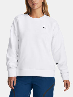 Under Armour Sweatshirt Unstoppable Flc Crew-WHT - Women Under Armour Sweatshirt Unstoppable Flc Crew-WHT - Women