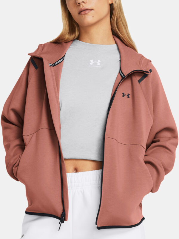 Under Armour Sweatshirt Unstoppable Flc FZ-PNK - Women