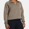 Under Armour Sweatshirt Unstoppable Flc Rugby Crop-BRN - Women
