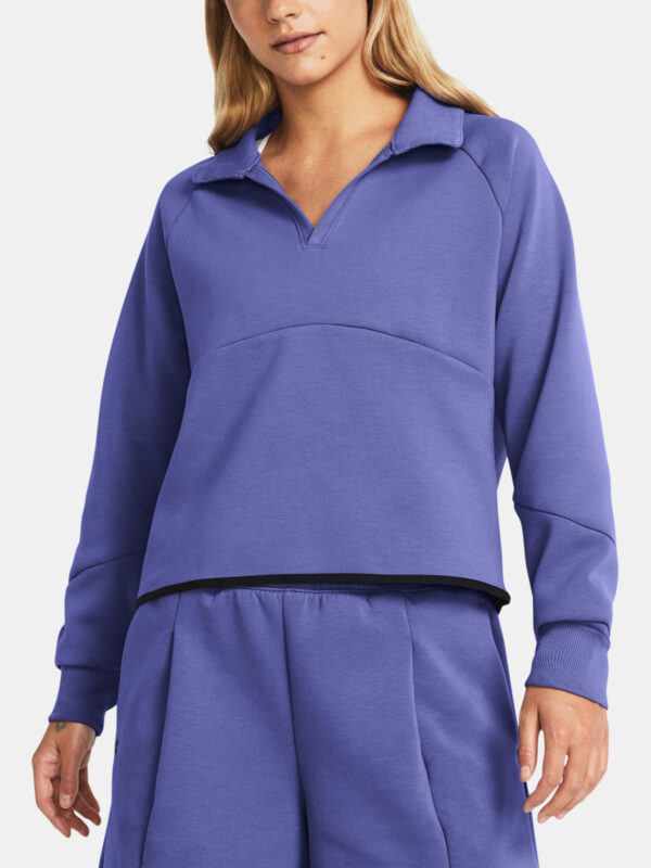 Under Armour Sweatshirt Unstoppable Flc Rugby Crop-PPL - Women