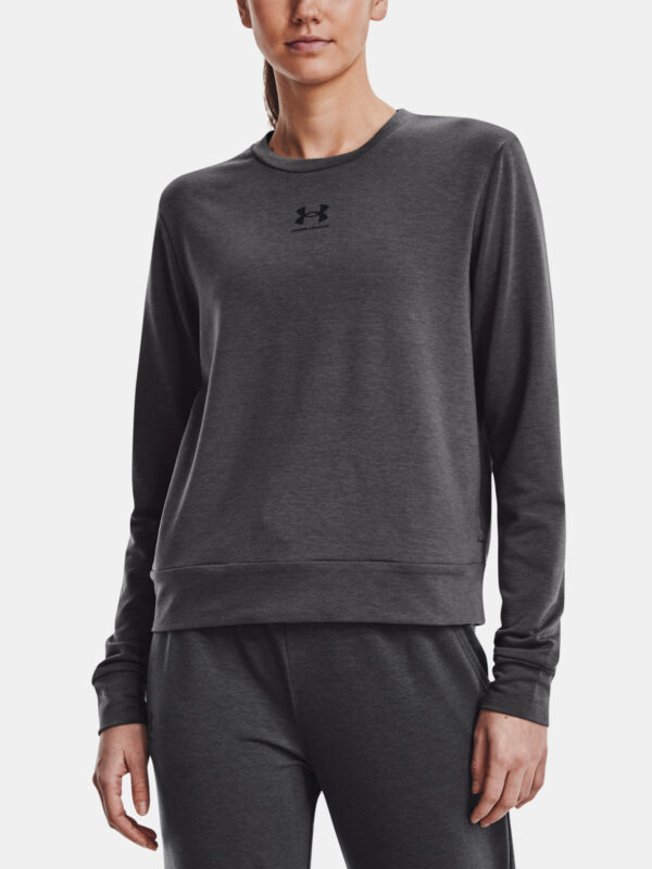 Under Armour T-Shirt Rival Terry Crew-GRY - Women