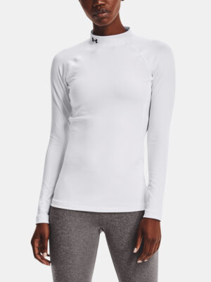 Under Armour T-Shirt UA CG Authentics Mockneck-WHT - Women Under Armour T-Shirt UA CG Authentics Mockneck-WHT - Women