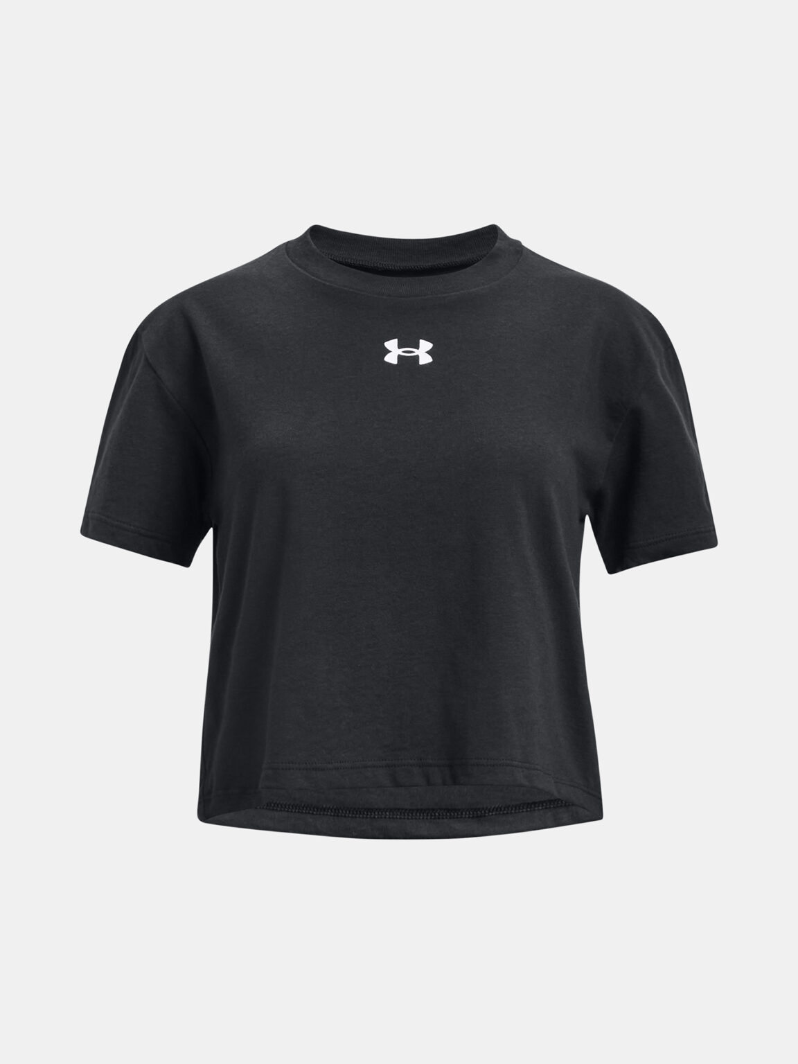 Under Armour T-Shirt UA CROP SPORTSTYLE LOGO SS-BLK - Girls