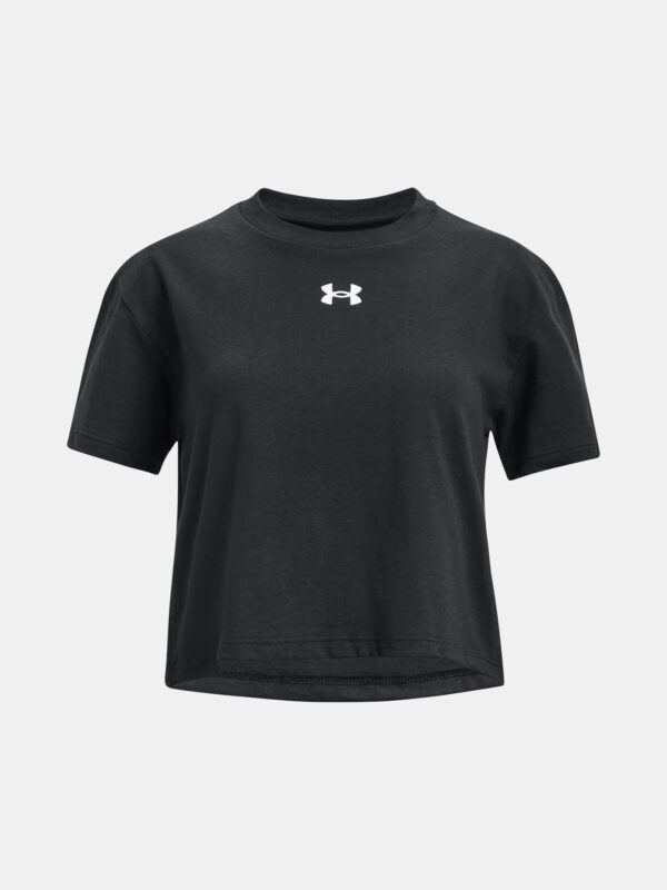 Under Armour T-Shirt UA CROP SPORTSTYLE LOGO SS-BLK - Girls