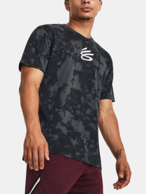 Under Armour T-Shirt UA CURRY LOGO HEAVYWEIGHT-BLK - Men's