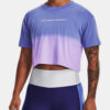 Under Armour T-Shirt UA DIP DYE CROP SS-BLU - Women