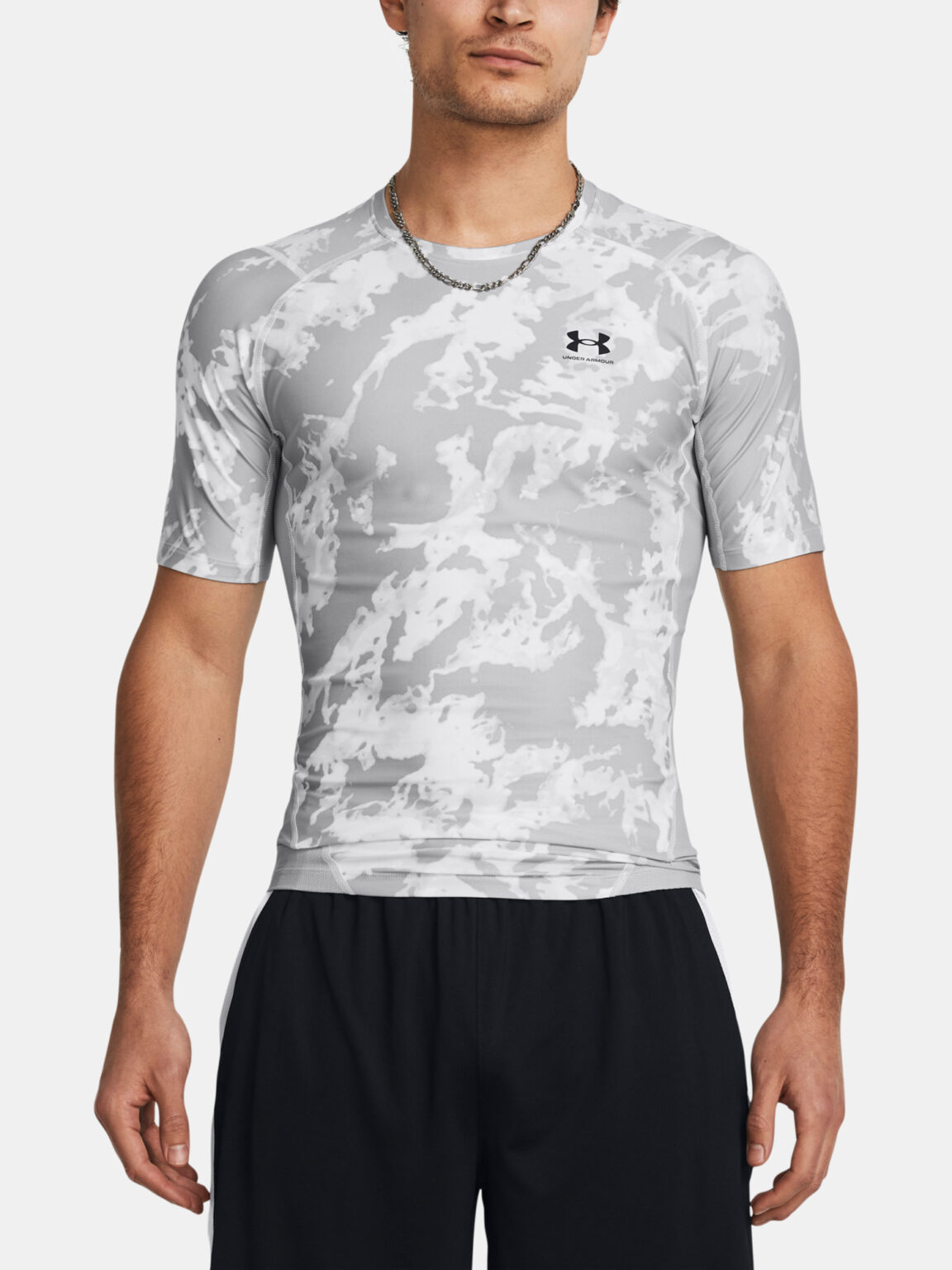 Under Armour T-Shirt UA HG IsoChill Prtd SS-GRY - Men