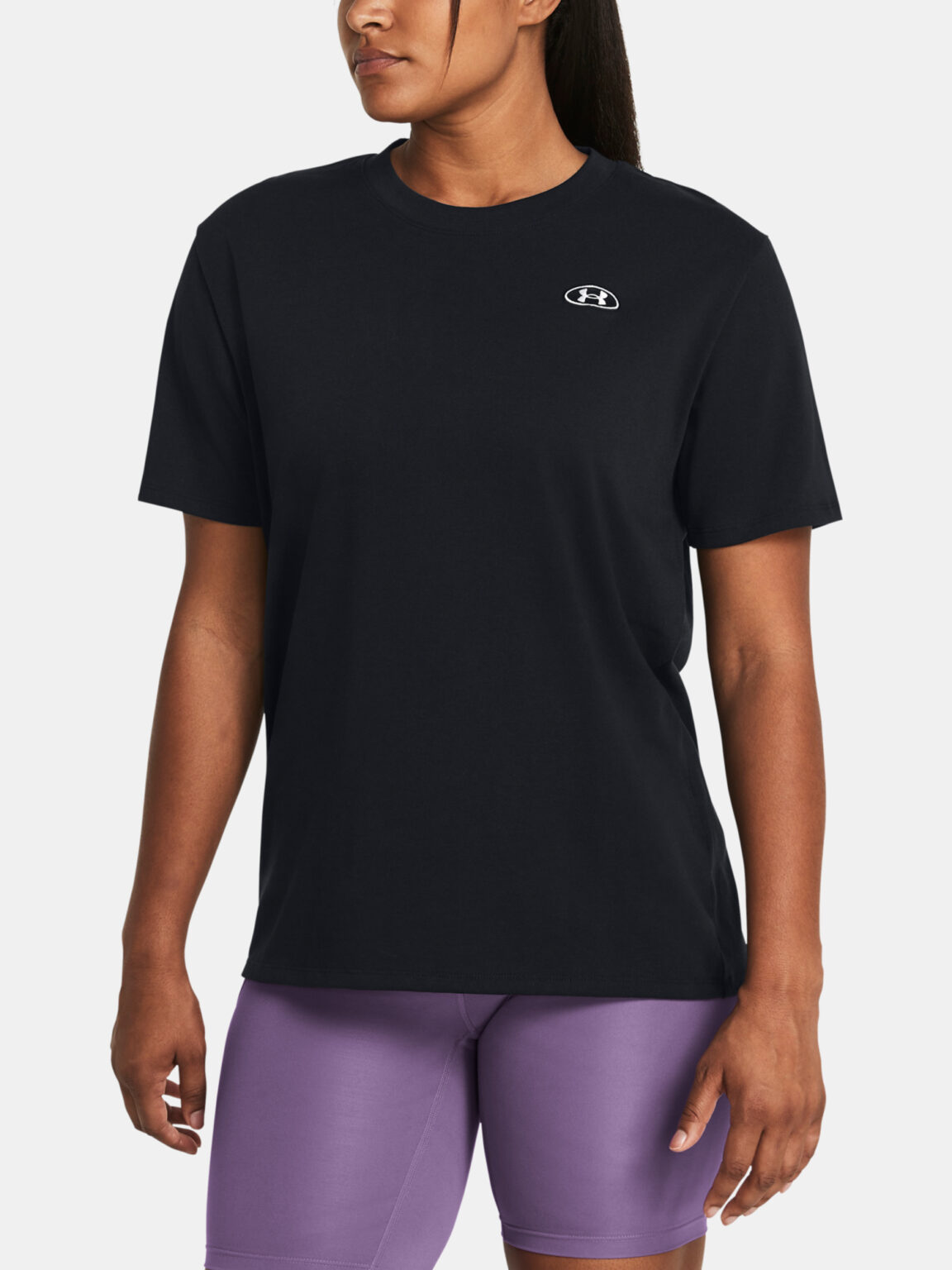 Under Armour T-Shirt UA HW Embroid Patch BFOS SS-BLK - Women