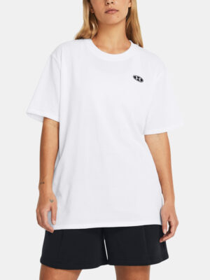 Under Armour T-Shirt UA HW Embroid Patch BFOS SS-WHT - Women Under Armour T-Shirt UA HW Embroid Patch BFOS SS-WHT - Women