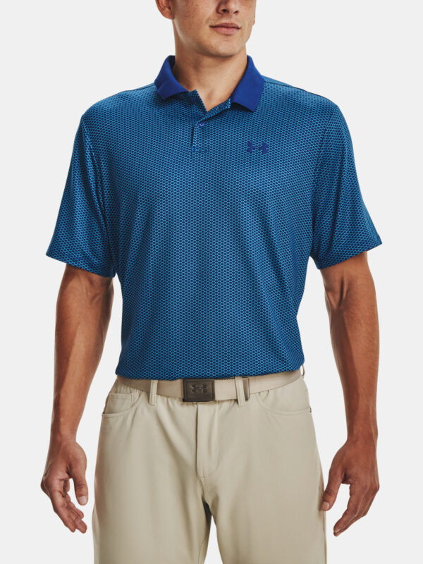 Under Armour T-Shirt UA Perf 3.0 Printed Polo-BLU - Men