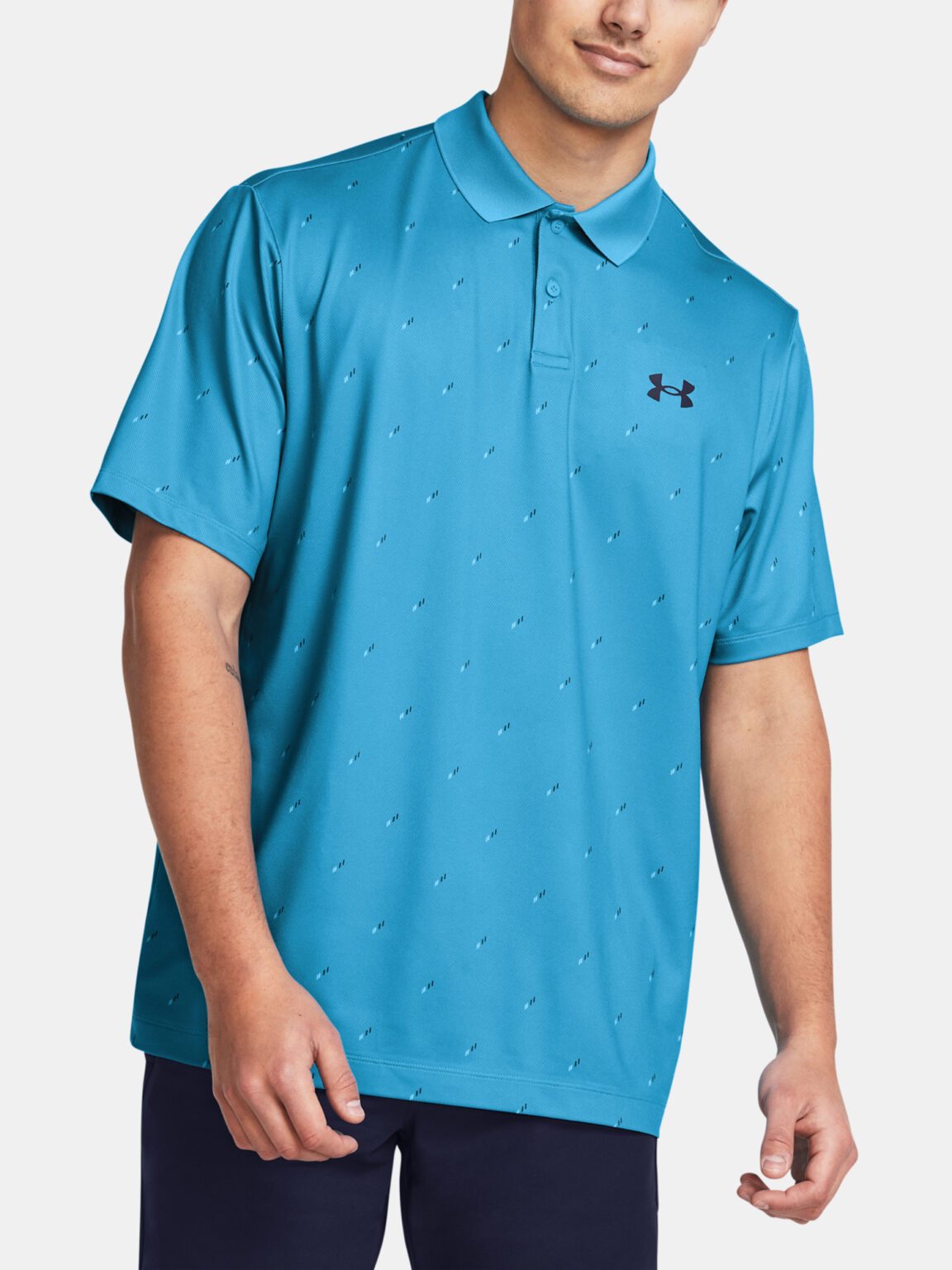 Under Armour T-Shirt UA Perf 3.0 Printed Polo-BLU - Men's